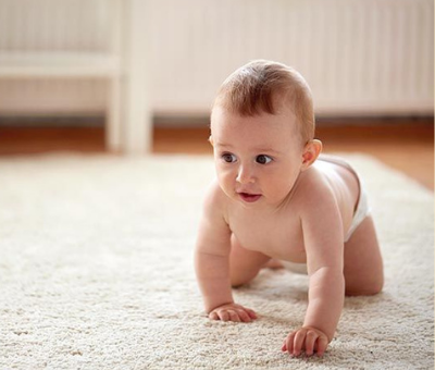 How doesn't my baby crawl yet and how to help 
